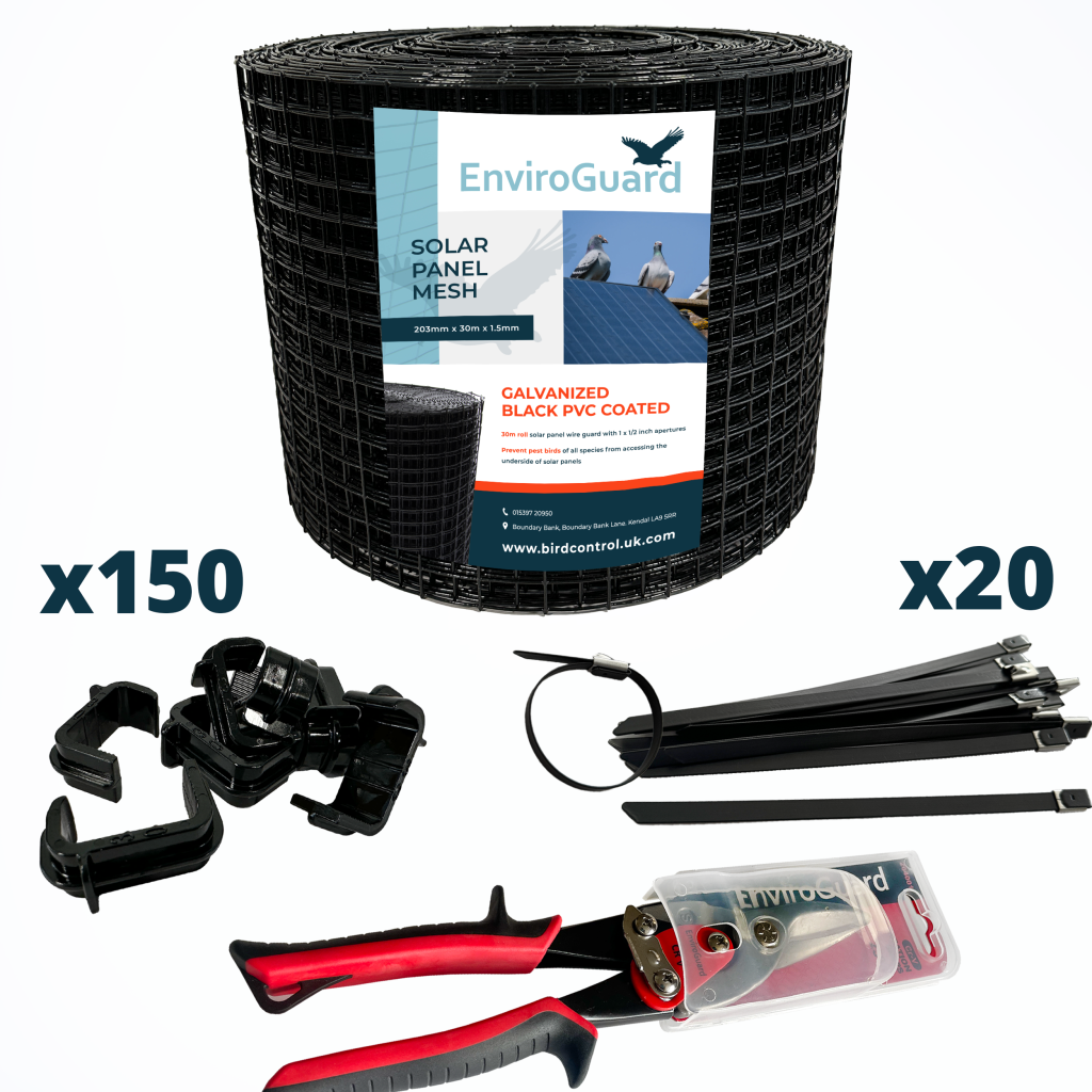 PVC COATED 30m Solar Panel Bird Exclusion Kit